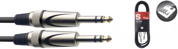 Cable Stagg Jack/Jack Stereo (1M)
