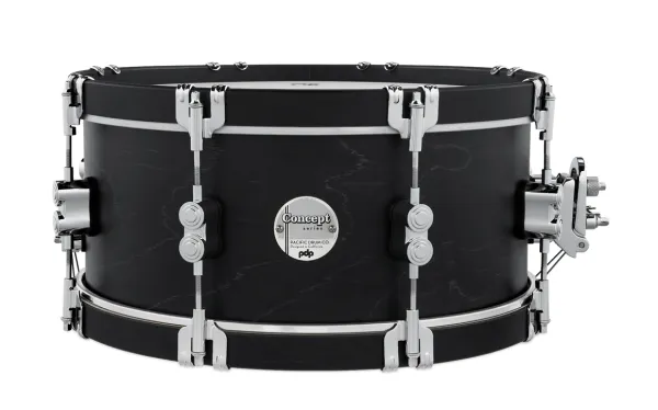 PDP Concept Classic Caisse Claire 14"x 6.5" Ebony Stain/Ebony Hoop