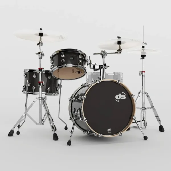 DS DRUMS Groove Master Batterie 18"/3pcs Black Galaxy