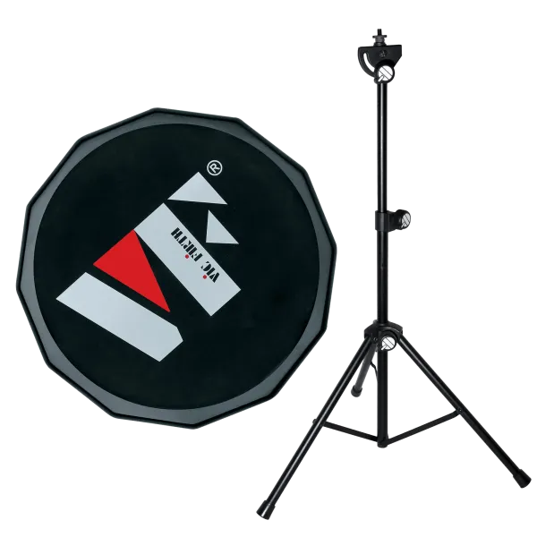 VIC FIRTH Pack Pad d'Entrainement 6" Logo avec Pied de Pad