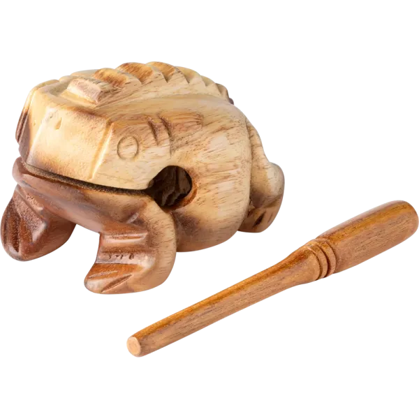 Guiro Nino Grenouille Bois Naturel - Large
