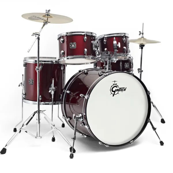 GRETSCH Energy GE1 Batterie 20"/5pcs Red, 2 Cymbales