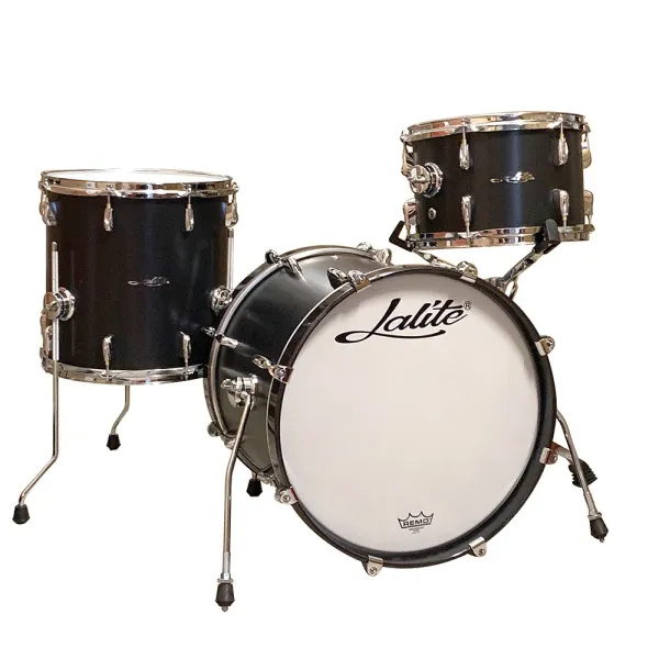 LALITE Romane Series Batterie 18"/3pcs Black Satin Maple
