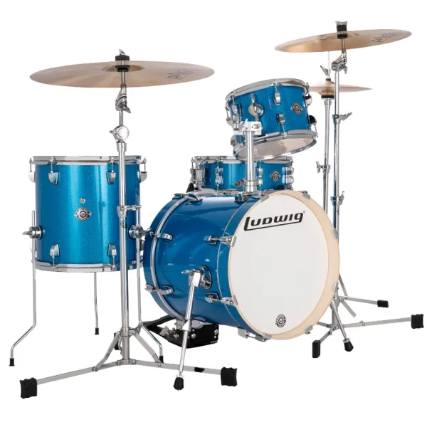 LUDWIG Breakbeat Questlove Batterie 16"/4pcs Blue Sparkle