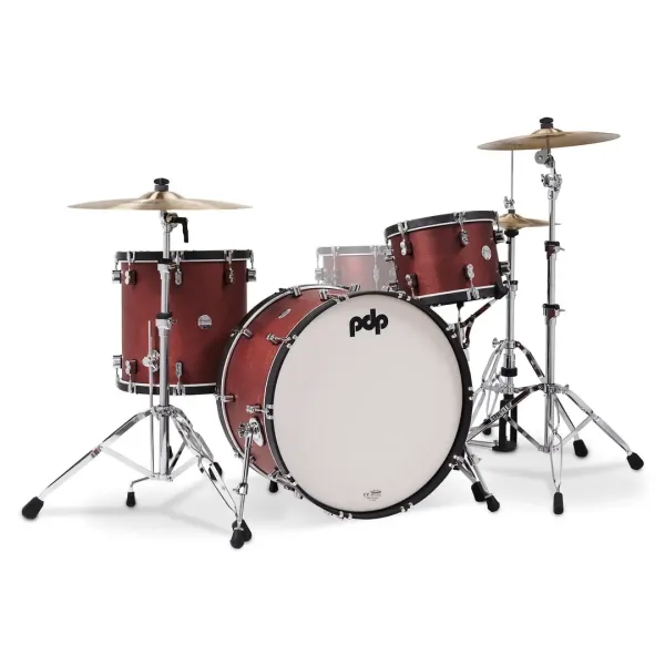 PDP Concept Classic Batterie 24"/3pcs Ox Blood Stain/Natural Hoop