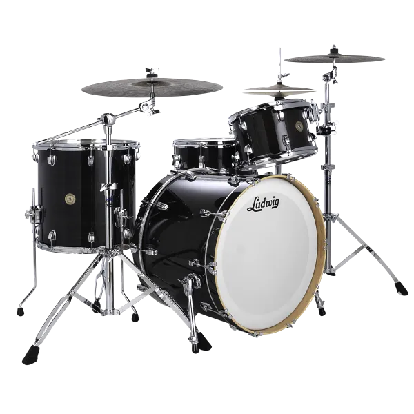LUDWIG Continental Series Batterie 26"/4pcs Black Satin