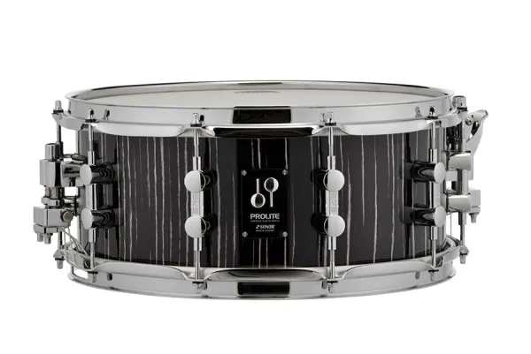 SONOR Prolite Caisse Claire 14"x 6" Die-Cast Ebony White Stripes