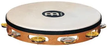 Tambourin Meinl 10" - Peau De Chevre - 1 Rang - Nickel/Cuivre