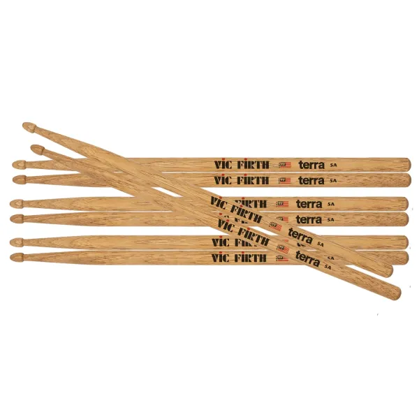 VIC FIRTH P5AT4PK Pack Baguettes 5A Terra 4 Paires