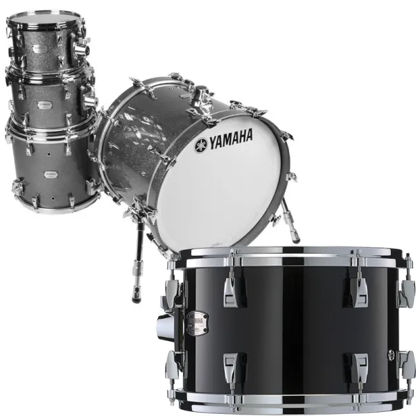 YAMAHA Absolute Hybrid Maple Batterie 18"/4Pcs Solid Black
