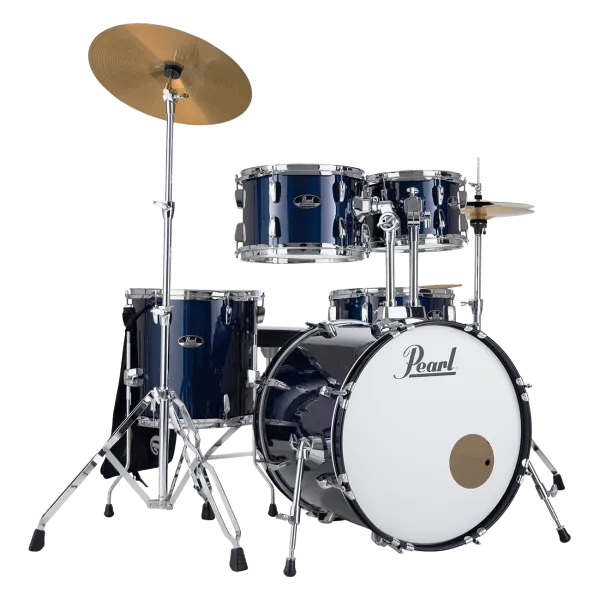 PEARL Roadshow Batterie 20"/5pcs - Pack Sabian 2cymb - Royal Blue Metallic