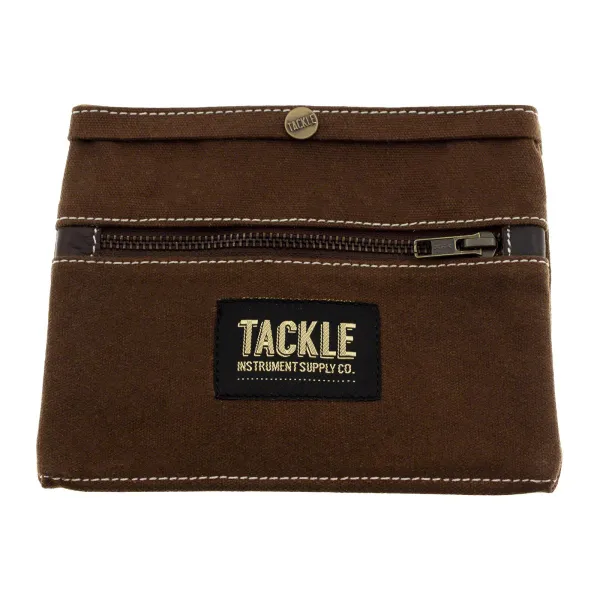Pochette Tackle Instrument Rangement - En Toile Ciree - Brown