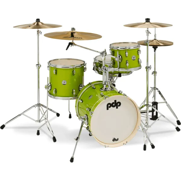 PDP New Yorker Batterie 16"/4pcs Electric Green Sparkle