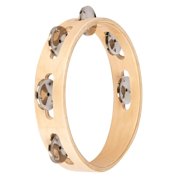 Tambourin Nino 08" - 1 Rang - Natural