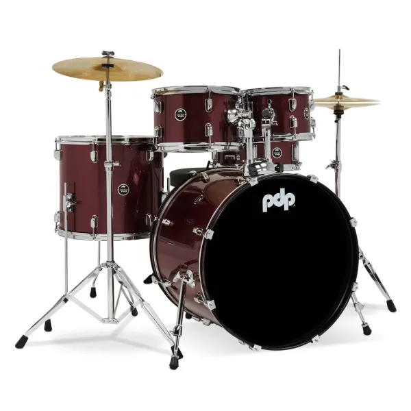 PDP Center Stage Batterie 22"/5pcs Ruby Red Sparkle