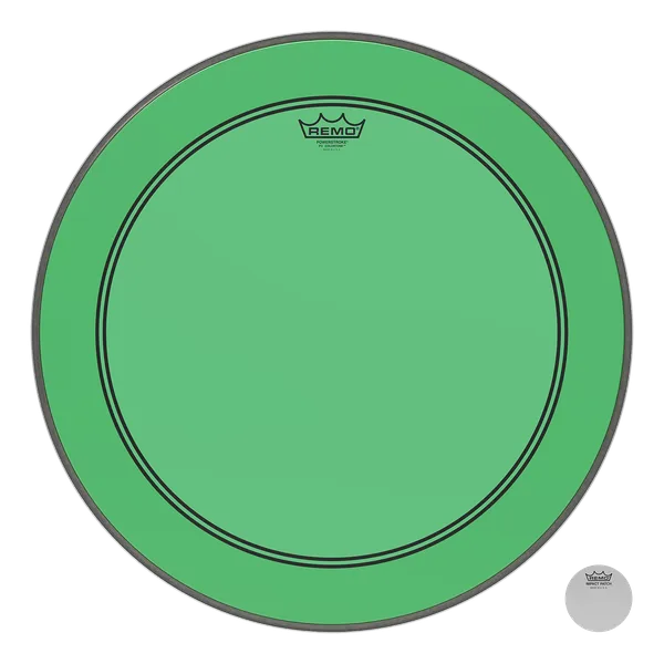 REMO Colortone 22" Powerstroke 3 Bass Green