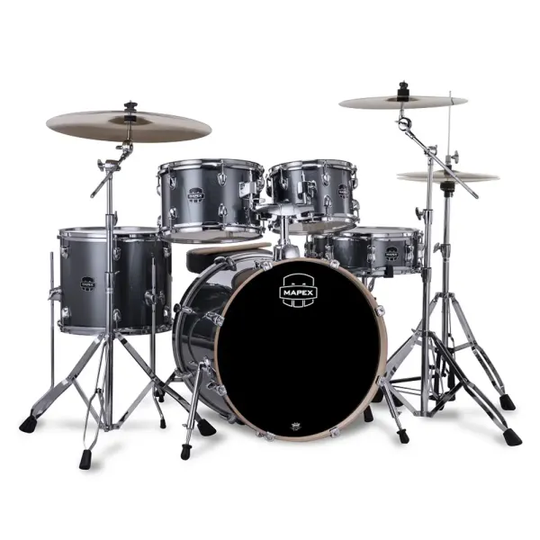 MAPEX Venus Batterie 20"/5pcs Steel Blue Metallic w/ Pack Cymbales Mapex