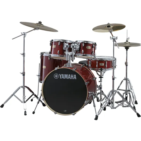 YAMAHA Stage Custom Birch Batterie 20"/5Pcs Cranberry Red + HW780