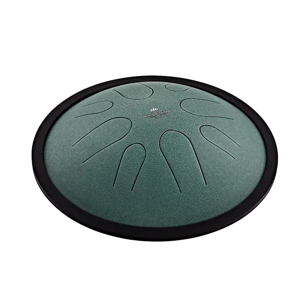 MEINL SONIC ENERGY CSTD1DG Compact Steel Tongue Drum 10" Si Mineur 432hz, 8 Notes, Dark Green