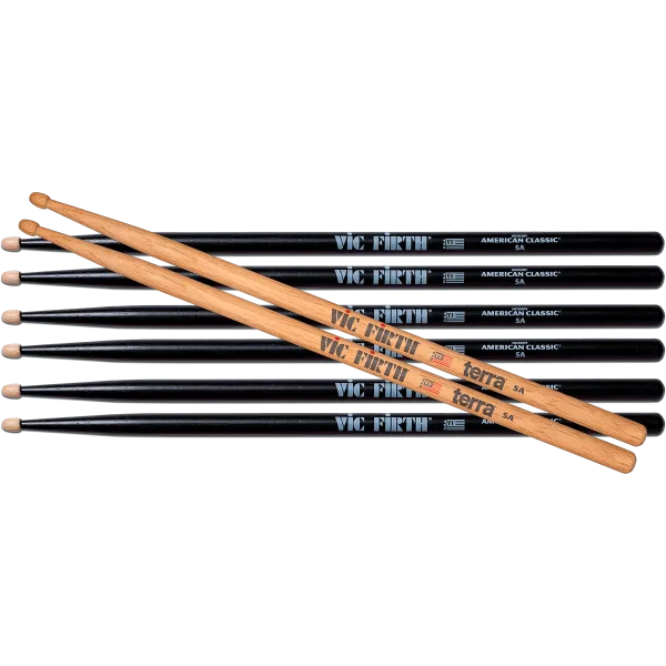 VIC FIRTH P5AB35AT1 Pack 5ab3paires + 5at1paires