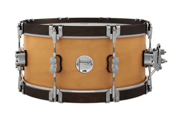 PDP Concept Classic Caisse Claire 14"x 6.5" Natural Stain/Walnut Hoop
