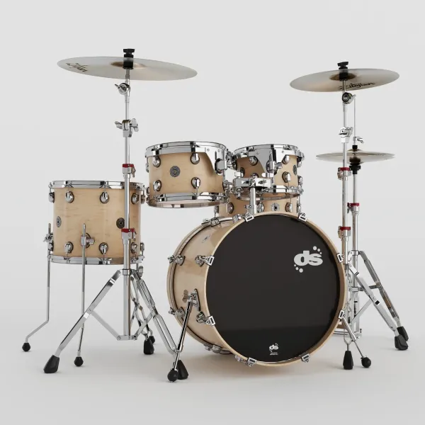 DS DRUMS Groove Master Batterie 20"/5pcs Natural Satin w/ Hardware