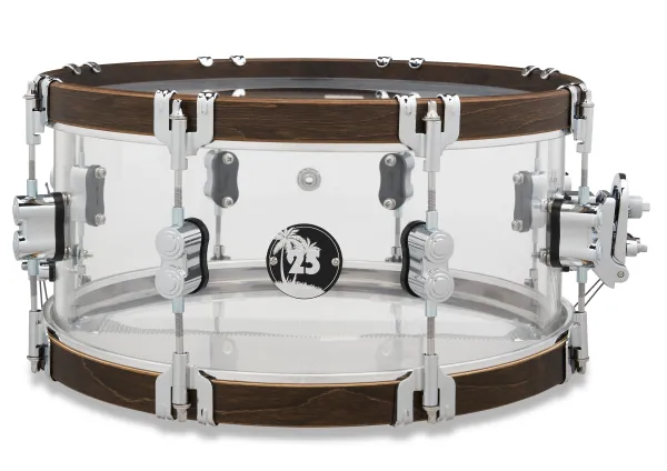Produit PDP Caisse Claire 14"x 6.5" 25th Anniversary Acrylic/ Walnut Hoops Image