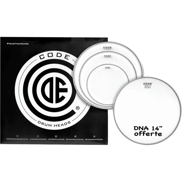 Pack CODE Generator 12"/13"/16" Clear + Dna 14" Coated