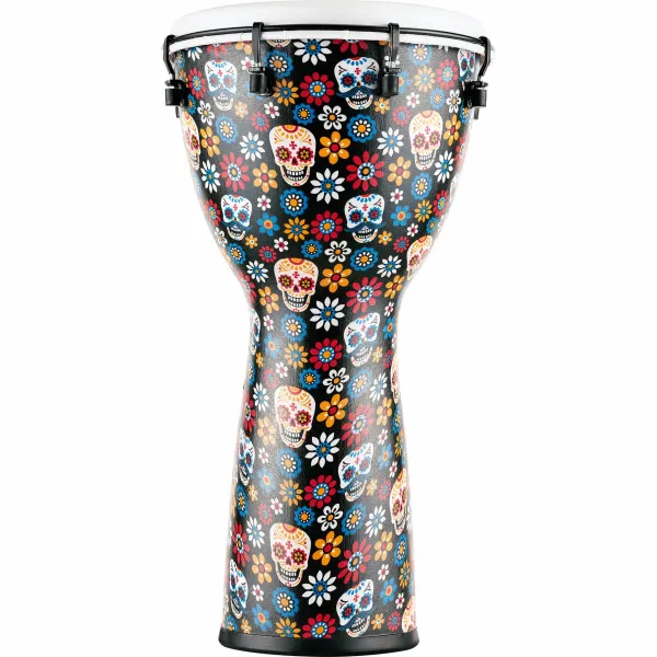 Djembe Meinl 12" Synthetic Alpine Series - Day Of The Dead