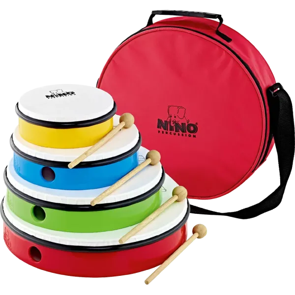 Set Tambourins Nino 06"/08"/12"/12" - 4Pcs + Housse