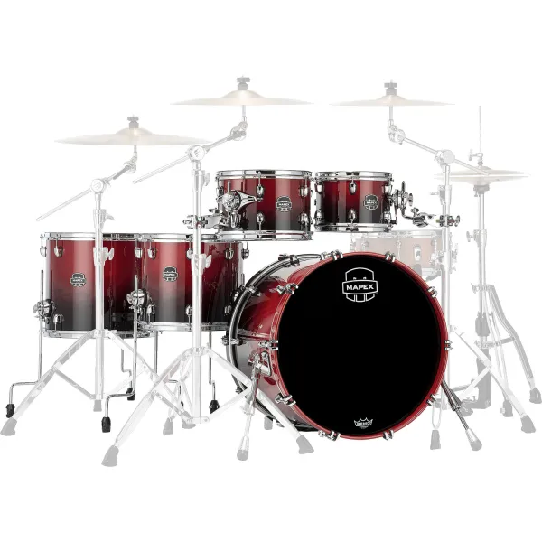 MAPEX Saturn Batterie 22"/5pcs Scarlet Fade