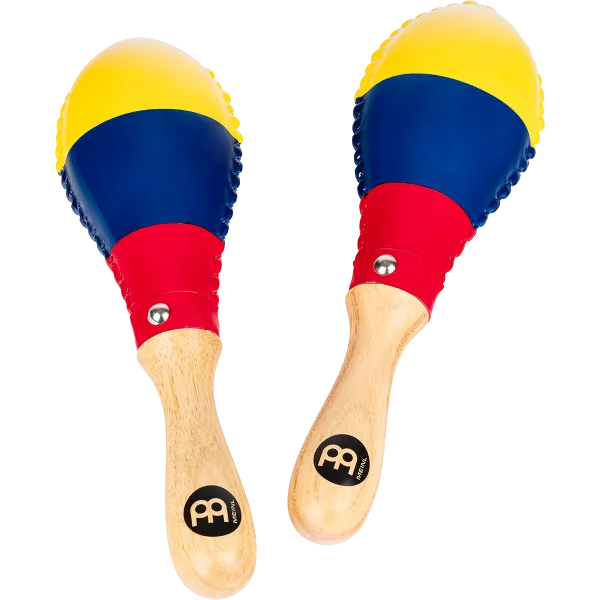 Maracas Meinl Rawhide Traditional - Colombia Flag