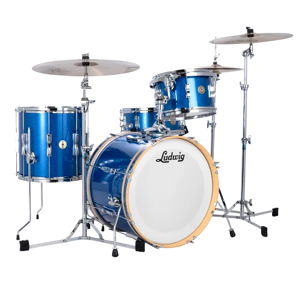 LUDWIG Continental Club Series Batterie 22"/4pcs Blue Sparkle