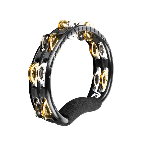 Tambourin Meinl Demi-Lune - 2 Rangs - Nickel/Cuivre - Black