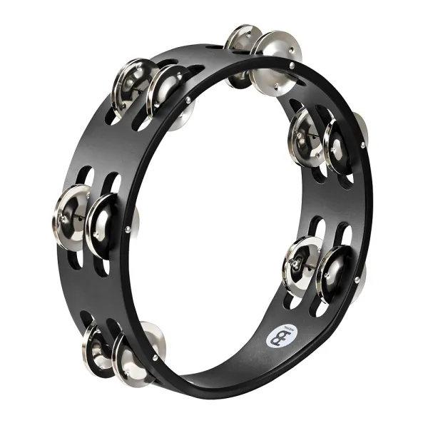 Tambourin Meinl 08" - 2 Rangs Nickel - Black