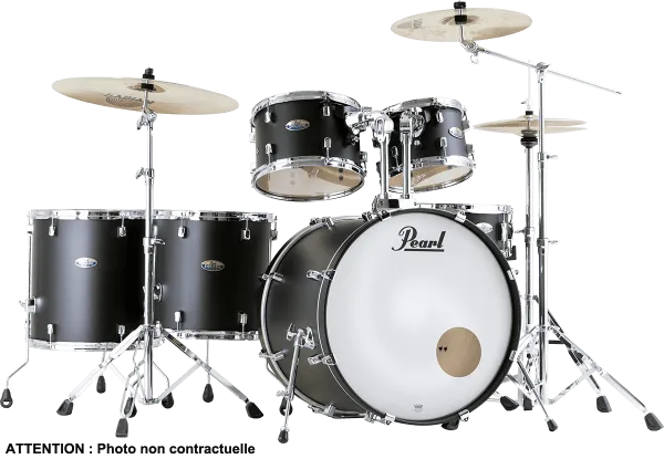 PEARL Decade Maple Batterie 22"/6pcs Satin Slate Black