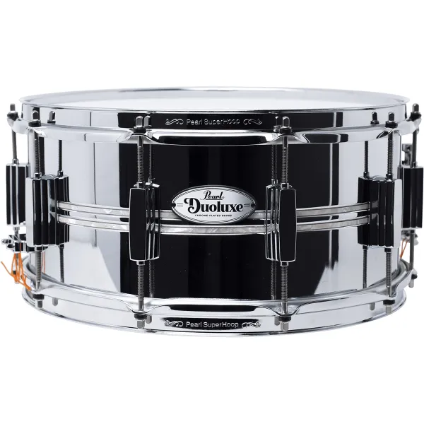 PEARL Duoluxe Caisse Claire 14"x 6.5" Nicotine White Marine Pearl