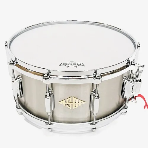 Caisse Claire Asba 14 X 6.5" Metal - Inox Brush Hammered Lacquer