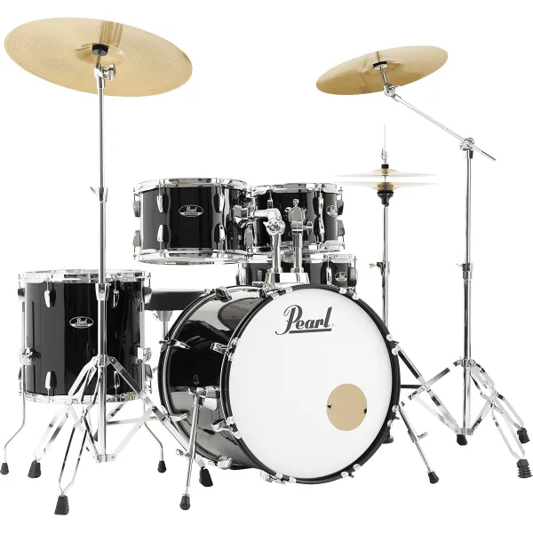 PEARL Roadshow Plus Batterie 20"/5pcs 3 Cymbales Jet Black