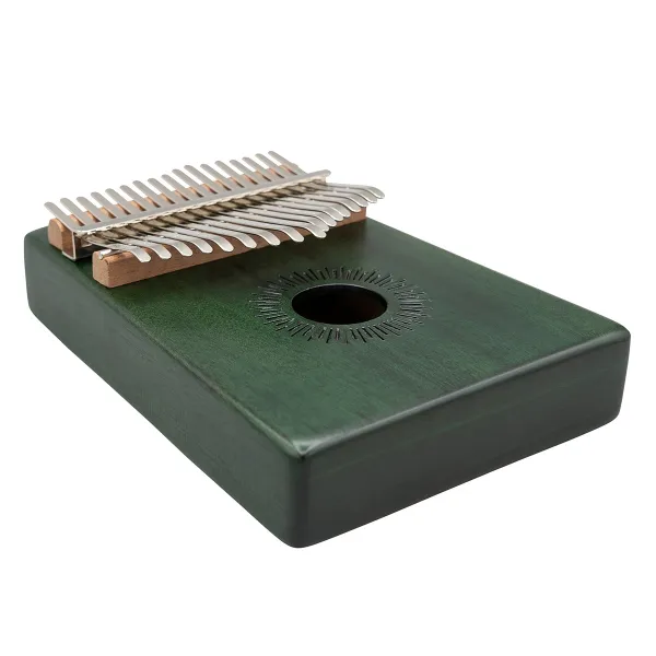 Kalimba Sela 17 Lames Hollow Mahogany - Green