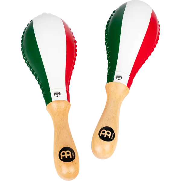 Maracas Meinl Rawhide Traditional - Mexico Flag