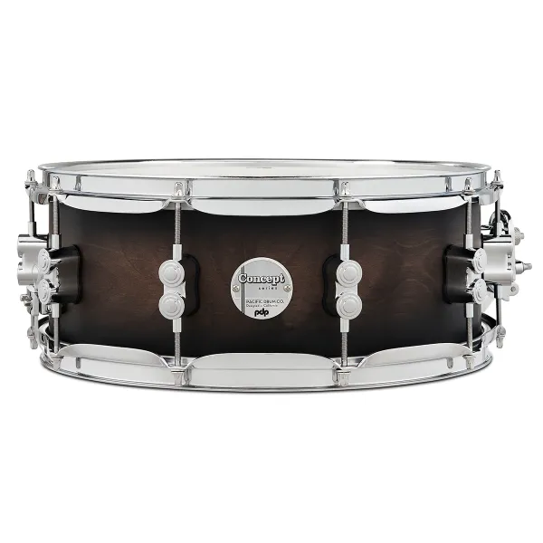 PDP Concept Maple Caisse Claire 14"x 5.5" Satin Charcoal Burst