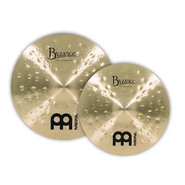 MEINL Byzance Traditional MEINL Byzance Traditional Hammered Extra Thin Crash Pack 2pcs