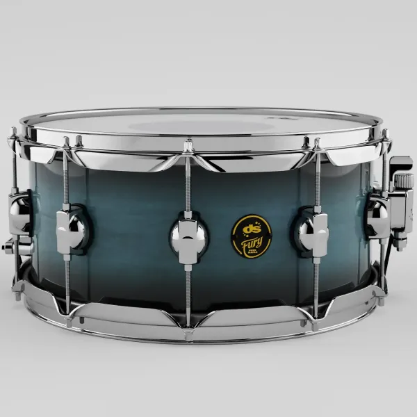 DS DRUMS Fury Caisse Claire 14"x 6,5" Petrol Burst Lacquer