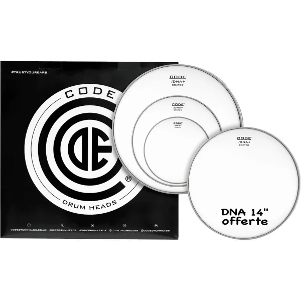Pack CODE Dna 10"/12"/16" Coated + Dna 14" Coated