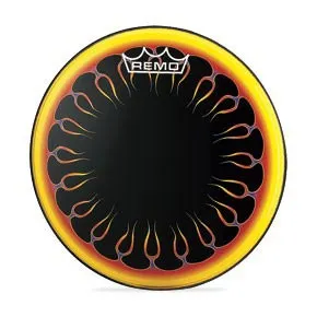 REMO Graphic 22" Bass Round Flames