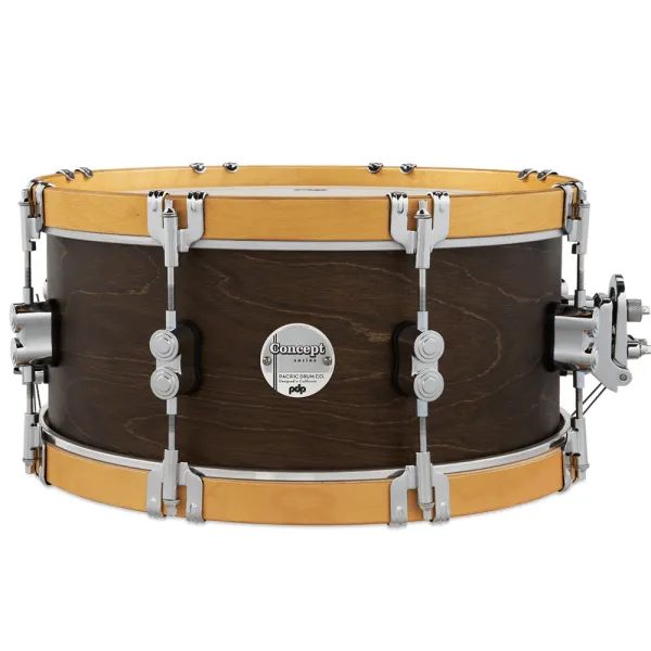 PDP Concept Classic Caisse Claire 14"x 6.5" Walnut Stain/Natural Hoop