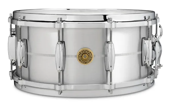 GRETSCH USA Custom Caisse Claire 14"x 6,5" Aluminium - Solid Aluminium
