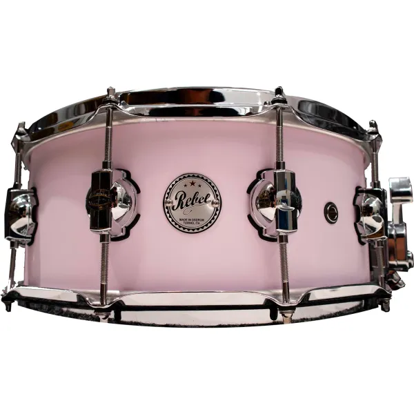 DS DRUMS Rebel Custom Caisse Claire 14"x 6" Birch/Mahogany White Pink
