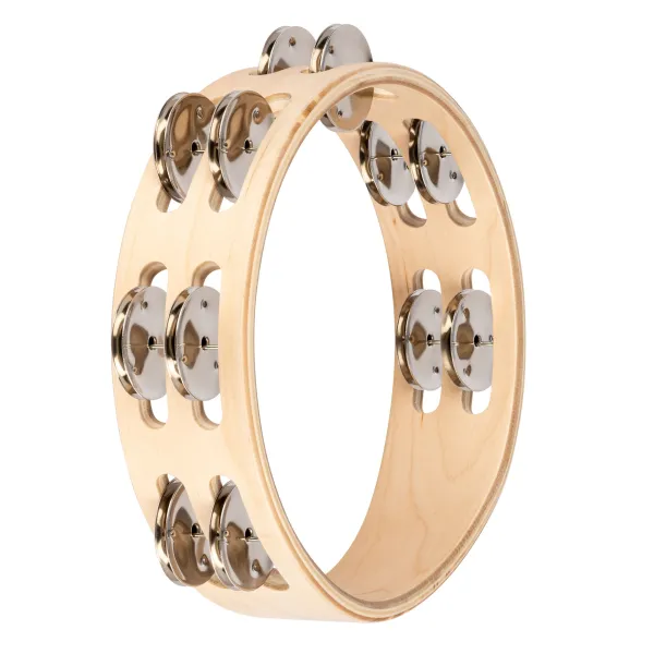 Tambourin Nino 08" - 2 Rangs - Natural